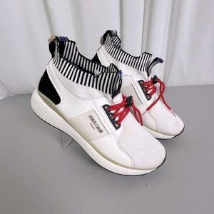 ROBERTO CAVALLI SPORT MENS SNEAKERS WHITE SIZE 8 1/2